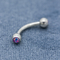 Acciaio inossidabile perforante 8mm dei gioielli dell'opale 16 del sopracciglio sintetico del calibro